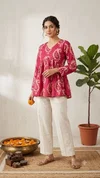 K 1249 By Naisha Cotton Printed Fancy Peplum Ladies Tops 